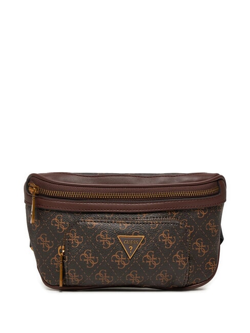 GUESS MILANO Gürteltasche mit Logo-Print braun/ocker - Hüfttaschen