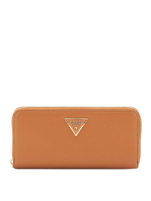 GUESS LAUREL 2 Große Geldbörse mit Rundum-Reißverschluss leichter Cognac - Brieftaschen Damen