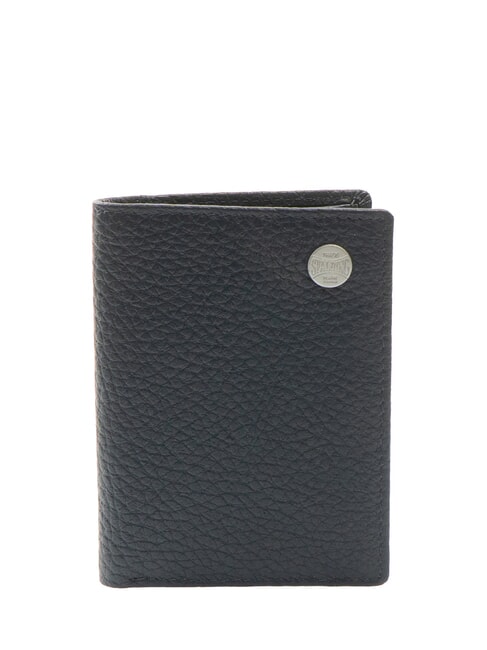 SPALDING SNAP  Vertikale Geldbörse aus gehämmertem Leder blau - Brieftaschen Herren