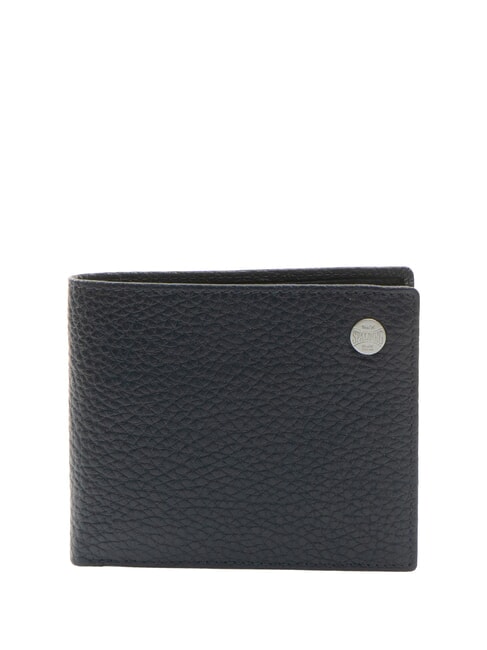 SPALDING SNAP Mittelgroße Brieftasche aus Leder blau - Brieftaschen Herren