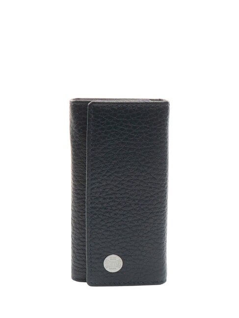 SPALDING SNAP Schlüsseletui aus Leder blau - Schlüsselanhänger und Schlüsseletuis