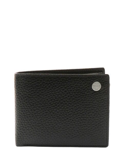 SPALDING SNAP Mittelgroße Brieftasche aus gehämmertem Leder Schwarz - Brieftaschen Herren