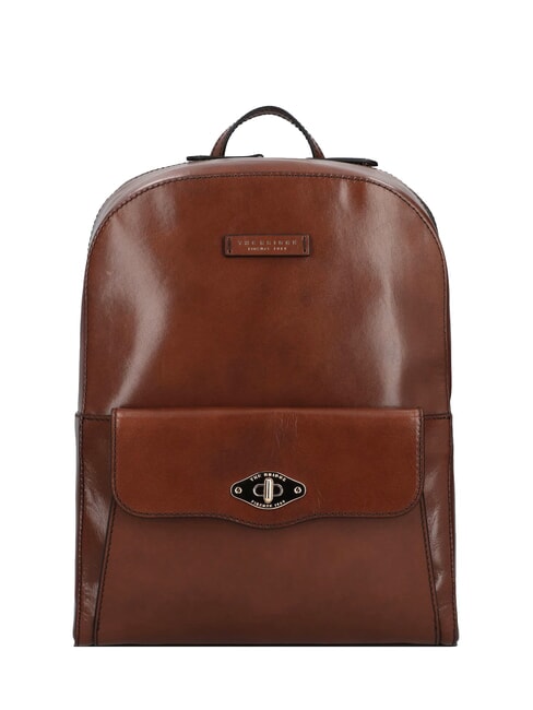 THE BRIDGE BARBARA Rucksack aus glattem Leder BRAUN - Damentaschen