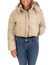 CANADIAN MINGAN Kurze gl&auml;nzende Daunenjacke mit Kapuze - Daunenjacken f&uuml;r Damen