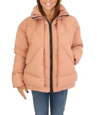 CANADIAN EUGENIE Kurze Satin-Daunenjacke mit Kapuze - Daunenjacken f&uuml;r Damen