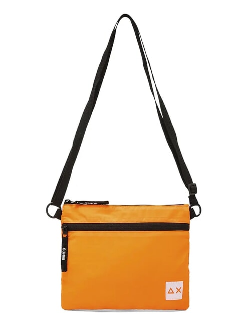 SUN68 NYLON Nylontasche mit Tasche fluoreszierendes Orange - Umhängetaschen Herren