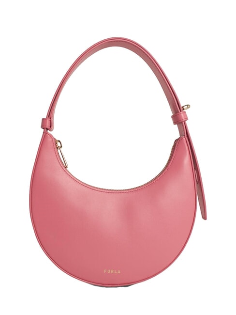 FURLA DELIZIA  Mini-Umhängetasche aus Leder Flamingo - Damentaschen