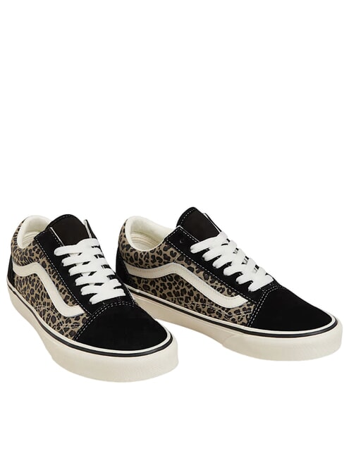 VANS OLD SKOOL COLOR THEORY Canvas-Sneaker schwarz/leopard - Schuhe Unisex