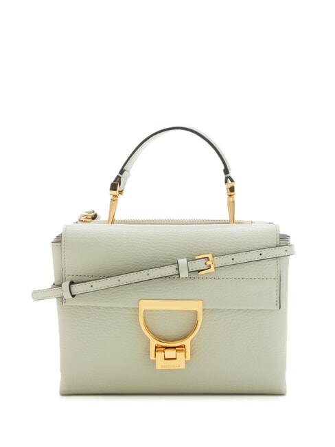 COCCINELLE ARLETTIS Minitasche aus strukturiertem Leder Seladongrün - Damentaschen