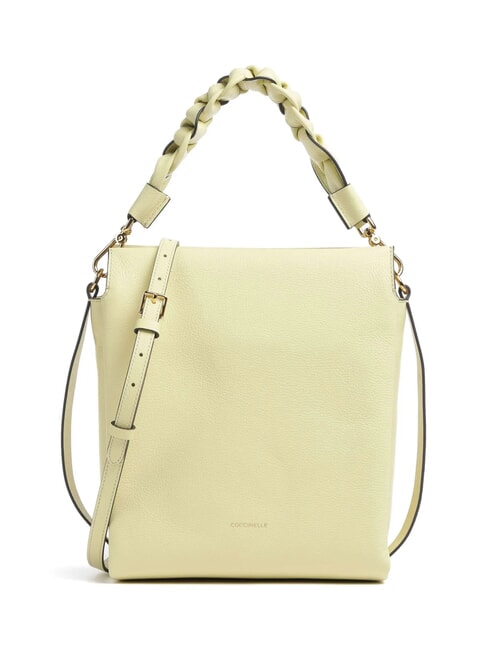 COCCINELLE BOHEME Tasche aus Double-Grain-Leder Kalk war/pow.pi - Damentaschen