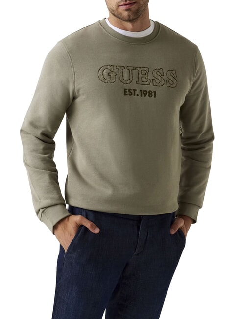 GUESS BEAU  Sweatshirt mit Rundhalsausschnitt moosgrün - Sweatshirts Herren