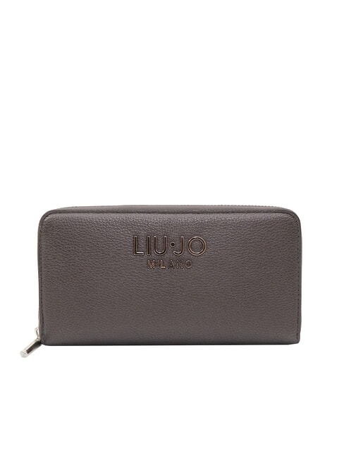 LIUJO CALIWEN Große Geldbörse mit Rundum-Reißverschluss Anthrazit met. - Brieftaschen Damen