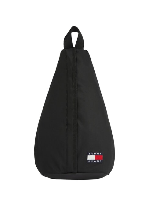 TOMMY HILFIGER TJM ESS DAILY Ein-Schulter-Rucksack Schwarz - Rucksäcke für Schule &amp; Freizeit