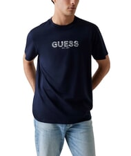 GUESS BSC EMBROIDERY LOGO Baumwoll-T-Shirt mit gesticktem Logo - Herren-T-Shirts