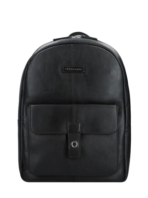 THE BRIDGE BIAGIO Lederrucksack Schwarz - Rucksäcke für Schule &amp; Freizeit