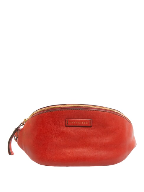 THE BRIDGE MARGHERITA  Gürteltasche aus Leder Johannisbeere / Gold - Damentaschen