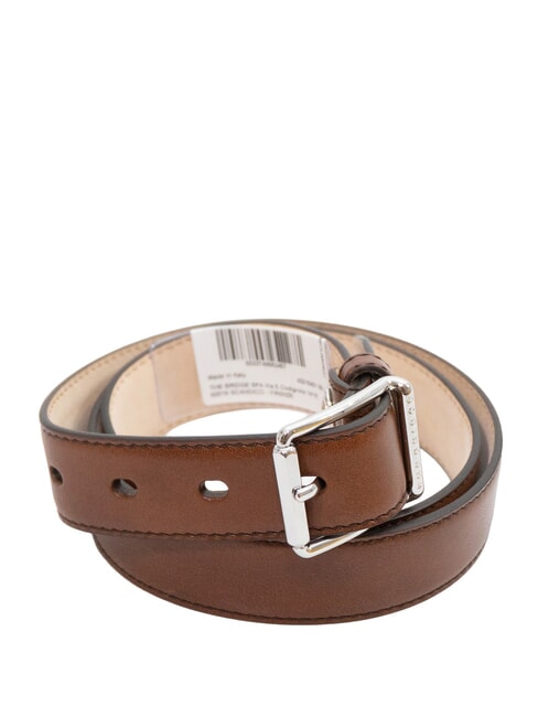 THE BRIDGE BRUNELLESCHI  Ledergürtel Braun / Palladium - Gürtel