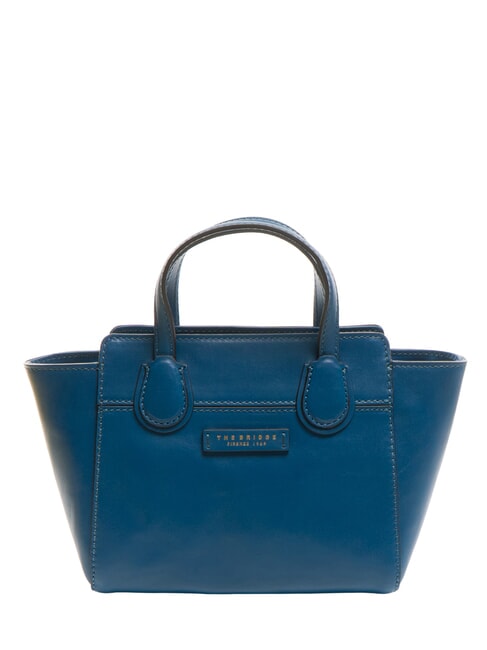 THE BRIDGE ELETTRA Lederhandtasche mit Schultergurt kurze Jeans Gold - Damentaschen