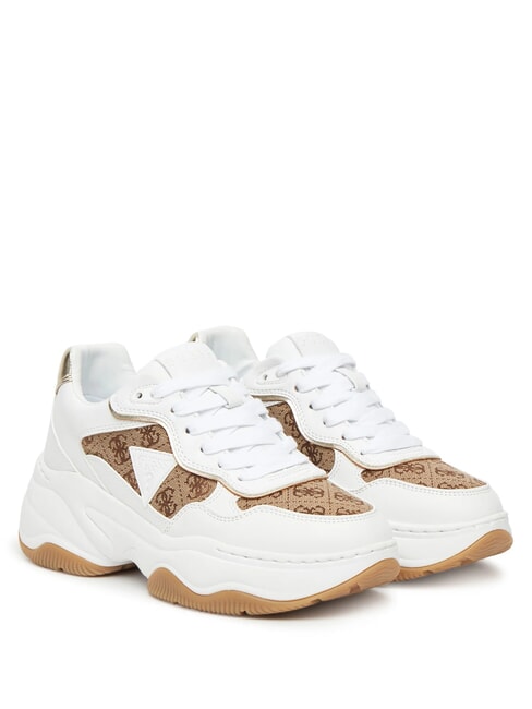 GUESS HAPYY4  Turnschuhe Beige / Braun - Damenschuhe