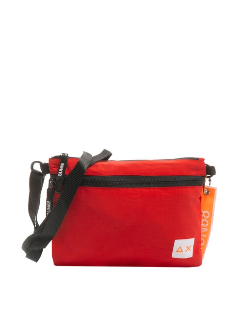 SUN68 NYLON Nylontasche mit Tasche Feuerrot - Umhängetaschen Herren