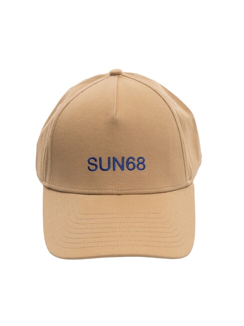 SUN68 LOGO Baseballkappe aus Baumwolle Sand - Mützen/Hüte