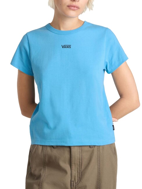 VANS BASIC MINI Kurzärmliges Baumwoll-T-Shirt Erbe blau - T-Shirts und Tops für Damen