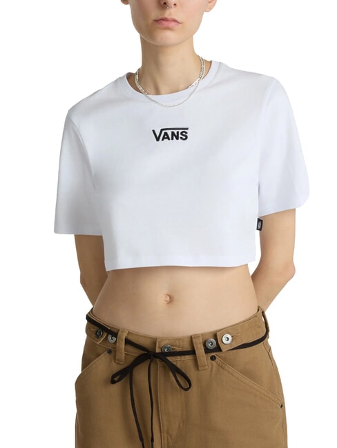 VANS FLYING V Crop-Top mit Logo Weiß - T-Shirts und Tops für Damen