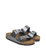 BIRKENSTOCK ARIZONA Metallische Slipper-Sandale Schwarz - Damenschuhe - 1