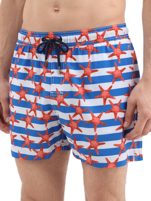 SUN68 SEASIDE Herren Strandkostüm Blau - Herrenbadehosen