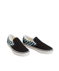 VANS CLASSIC POP CHECK Karierte Slip-On-Sneaker Kristallblau - Schuhe Unisex - 1