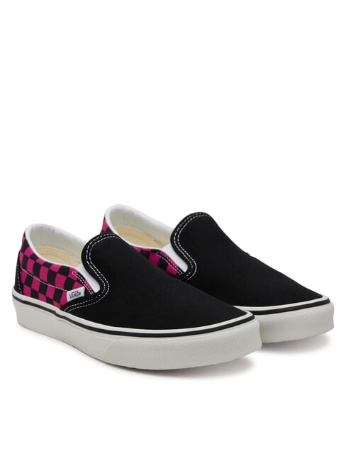 VANS CLASSIC POP CHECK Karierte Slip-On-Sneaker Himbeerrose - Schuhe Unisex