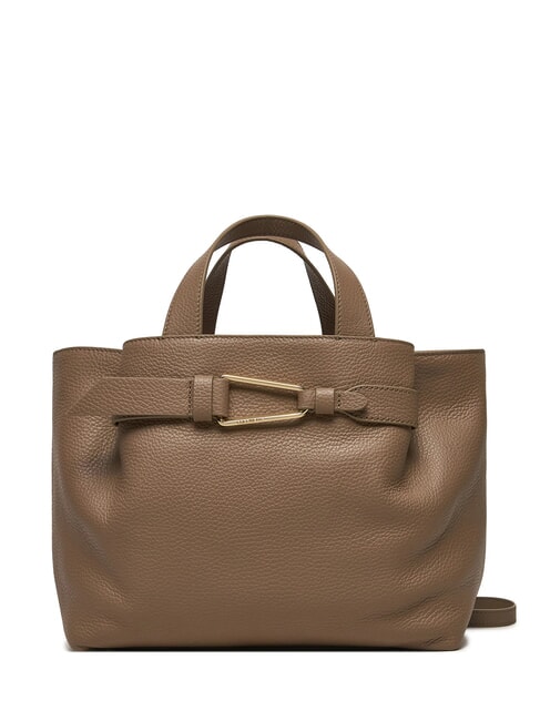 COCCINELLE MALORY Handshopper mit Schultergurt warmes Taupe - Damentaschen