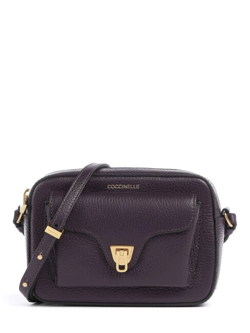 COCCINELLE BEAT SOFT Minitasche aus strukturiertem Leder Pflaumen - Damentaschen