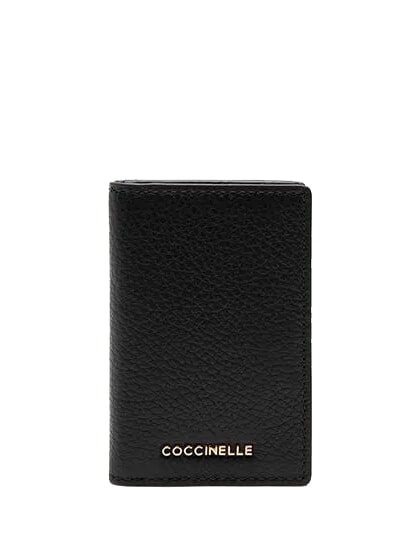 COCCINELLE METALLIC SOFT Lederbrieftasche Schwarz - Brieftaschen Damen