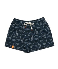 SUN68 BIG PRINT Strandkost&uuml;m f&uuml;r Herren marineblau/wei&szlig; - Herrenbadehosen - 1