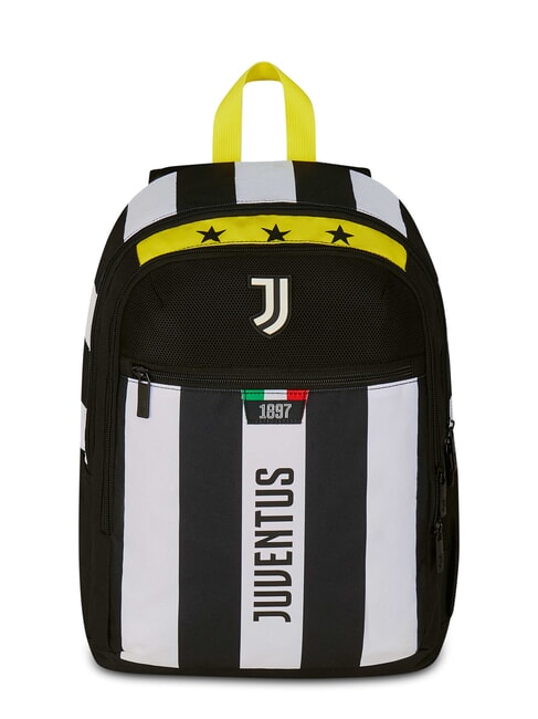 JUVENTUS MAGIC GOAL Erweiterbarer Rucksack STREIFEN SCHWARZ / WEISS - Rucksäcke für Schule &amp; Freizeit
