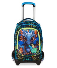 SJGANG LED LOOK Abnehmbarer 3-Rad-Trolley-Rucksack - Rucksäcke mit Trolleyfunktion