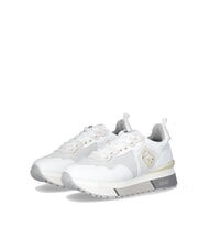 LIUJO MAXI WONDER 01 Sneakers aus Leder und Mesh Weiß - Damenschuhe - 1