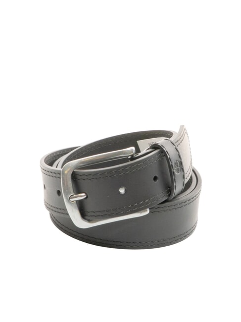 TIMBERLAND CASUAL Doppelt genähter Ledergürtel Schwarz - Gürtel