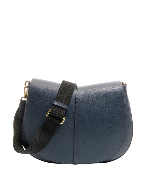 GIANNI CHIARINI HELENA ROUND Kleine Umhängetasche aus Leder NAVY BLAU - Damentaschen
