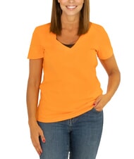SUN68 BOXY T-Shirt mit V-Ausschnitt - T-Shirts und Tops für Damen