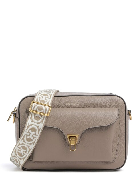 COCCINELLE BEAT SOFT RIBB  Umhängetasche warmes Taupe 2 - Damentaschen