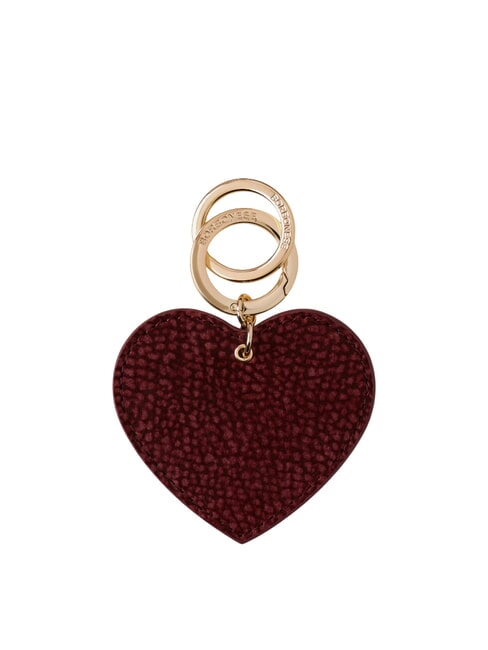 BORBONESE HEART Herz-Schlüsselanhänger Merlot - Schlüsselanhänger und Schlüsseletuis