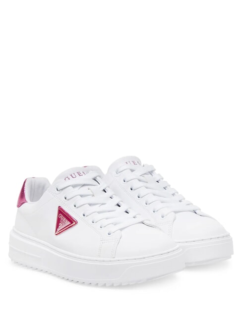 GUESS DENESA Turnschuhe weiß/magenta - Damenschuhe