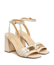 GUESS GRATO Hohe Ledersandalen CREME - Damenschuhe - 1