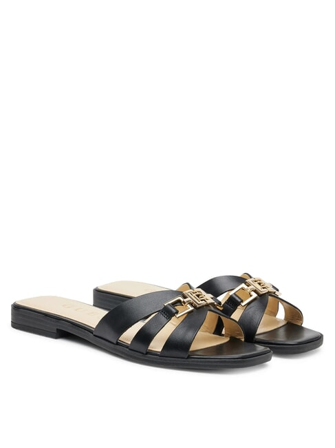 GUESS REALLA Ledersandalen SCHWARZ - Damenschuhe