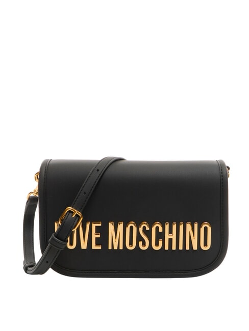 LOVE MOSCHINO BOLD LOVE Umhängetasche mit Überschlag Schwarz - Damentaschen
