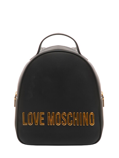 LOVE MOSCHINO BOLD LOVE Kleiner Rucksack mit geprägtem Logo Schwarz - Damentaschen