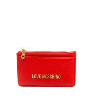 LOVE MOSCHINO JEWEL Flaches Kartenetui mit Reißverschluss - Brieftaschen Damen