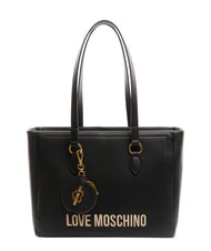 LOVE MOSCHINO CAMO CORE Einkaufstasche mit Beutel Schwarz - Damentaschen - 1